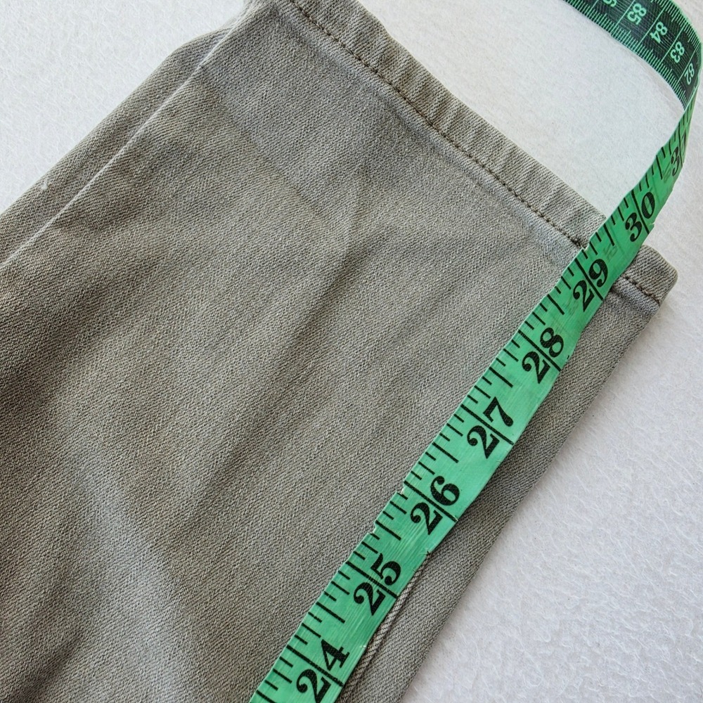 J. Jill Boyfriend Straight Leg Ankle Jeans Light Soft Taupe Stretch Denim Size 6 - Picture 9 of 10